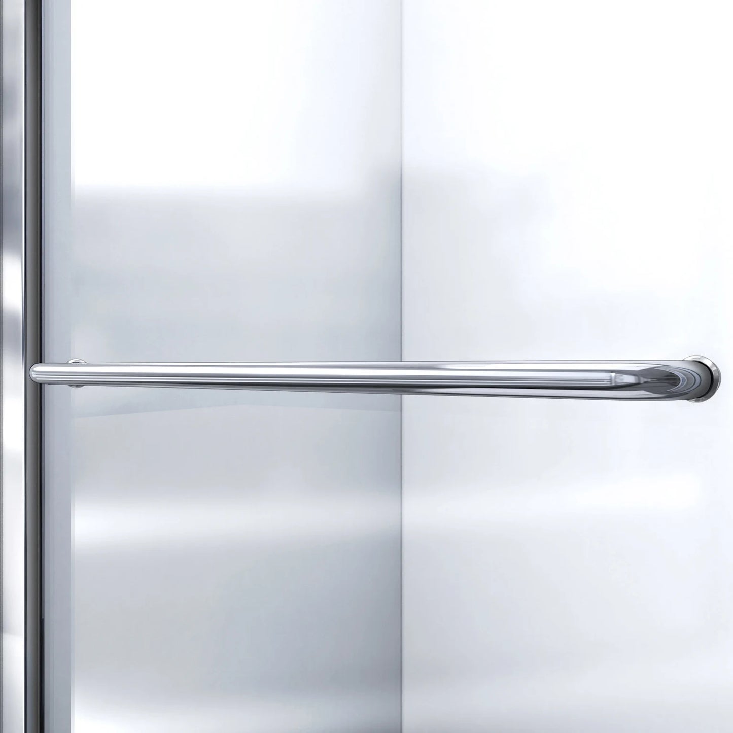 Infinity-Z Semi-Frameless Single Sliding Tub Door Kit with Diamond Style Wall