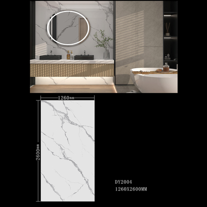 Calacatta White PVC Shower / Interior Decorative Wall Panel