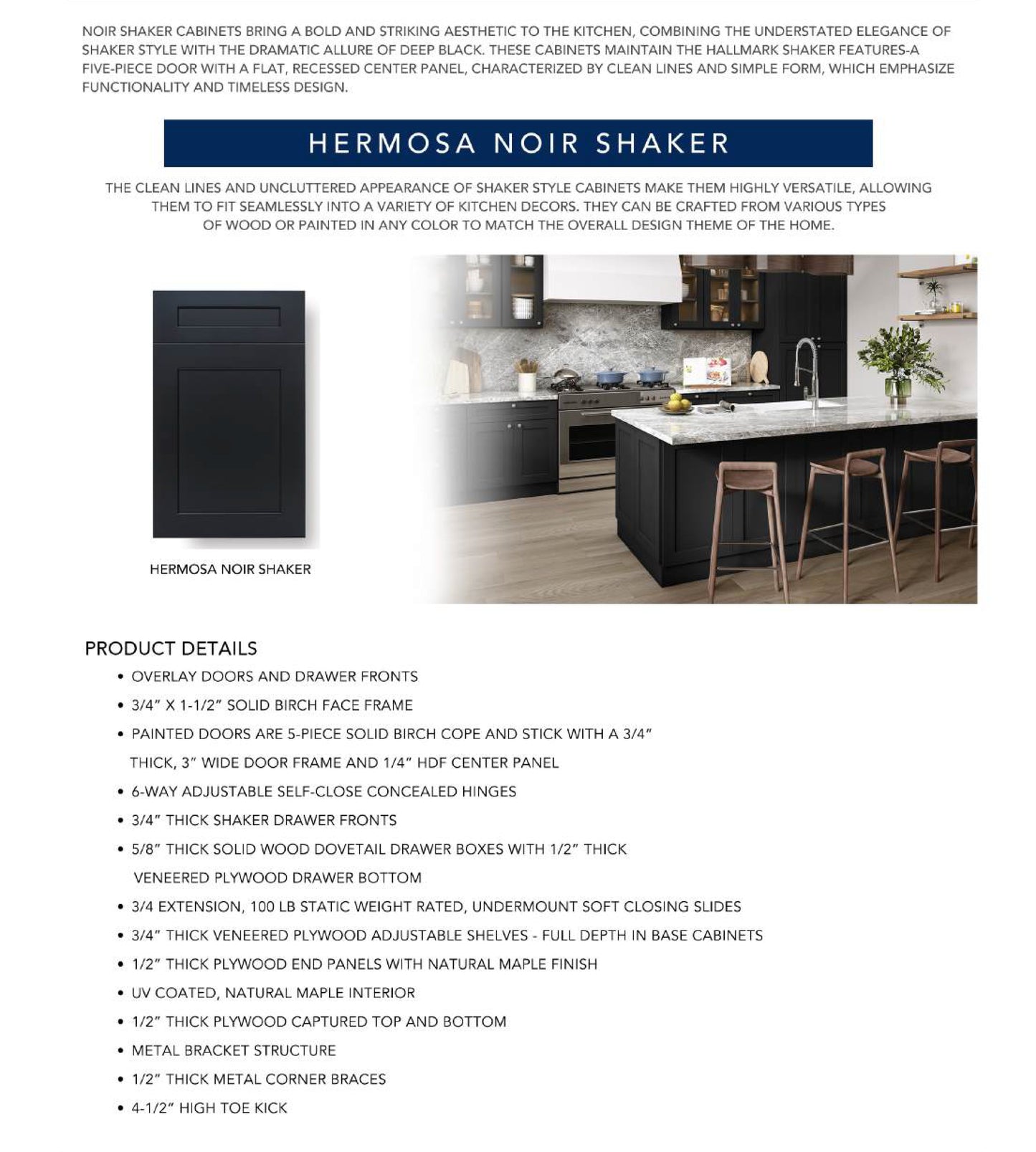 Hermosa Noir Shaker