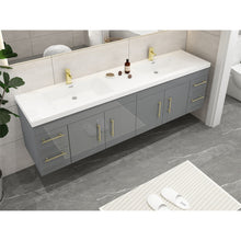 Load image into Gallery viewer, Elsa 72&quot; Wall Mounted Vanity With Reinforced Acrylic Sink
