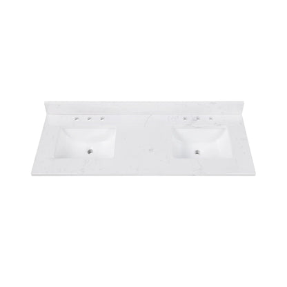 Cala White Engineered Stone Vanity Top