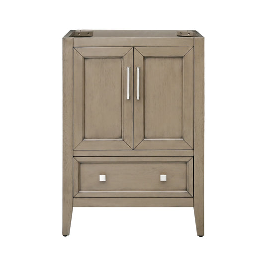 Everette 24" Freestanding Bathroom Vanity with Carrara White Natural Marble Top and Vitreous China Undermount Sink