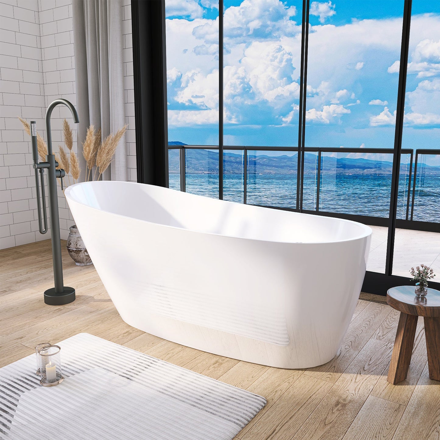Freestanding Bathtub – Glossy White – Onda