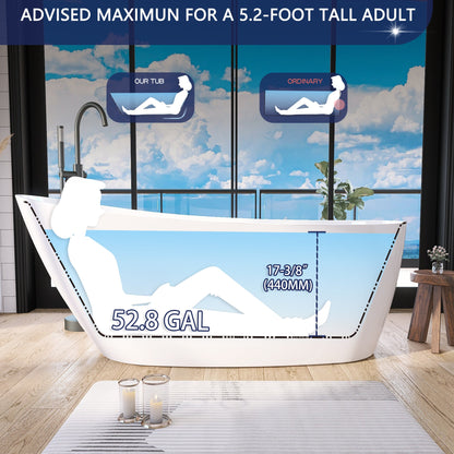 Freestanding Bathtub – Glossy White – Onda