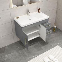 Load image into Gallery viewer, Elsa 36&quot; Wall Mounted Vanity With Reinforced Acrylic Sink
