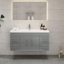Load image into Gallery viewer, Elsa 48&quot; Wall Mounted Vanity With Reinforced Acrylic Sink
