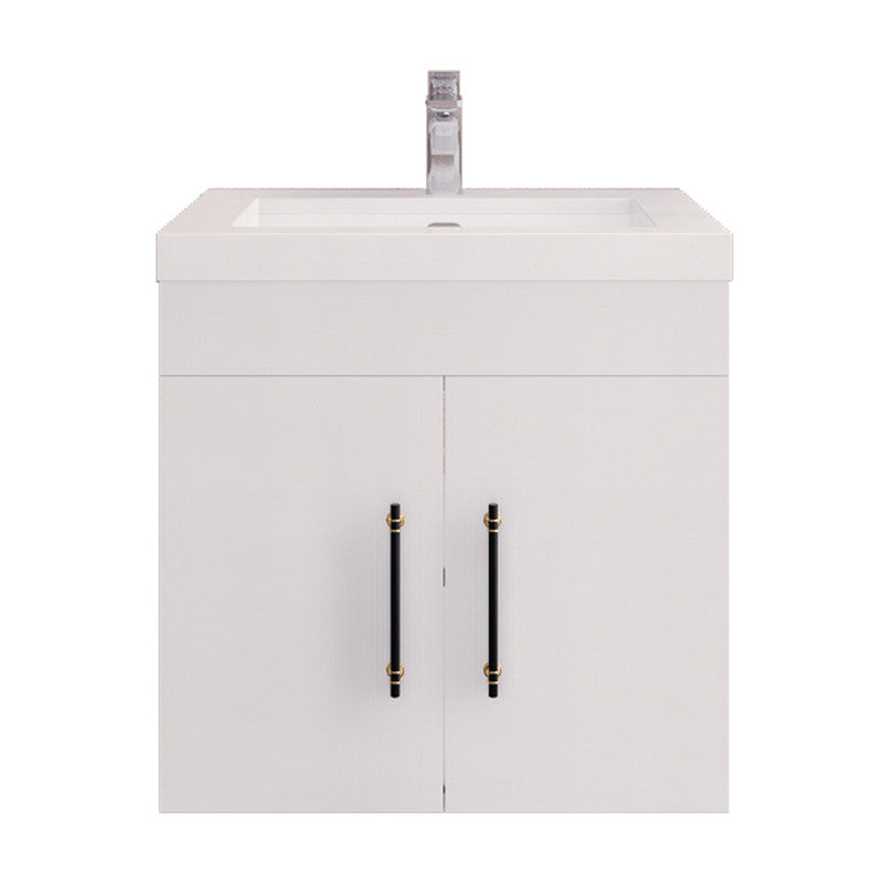 Elsa 24" Wall Mounted Bathroom Vanity with Reinforced Acrylic Integrated Sink Top