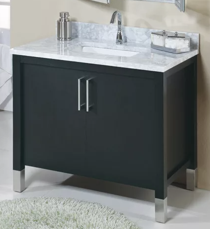 [CLEARANCE] Empire Industries Contempo Dark Mahogany 36” Bathroom Vanity [BASE ONLY]