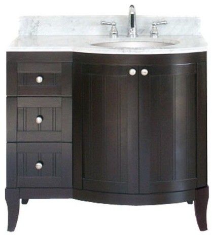 [CLEARANCE] Empire Industries Malibu Dark Mahogany 36” Bathroom Vanity [BASE ONLY]