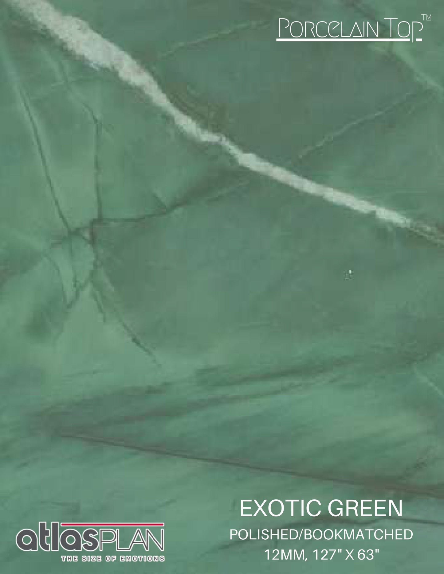 Atlas Plan PorcelainTop™ Exotic Green Porcelain Slab