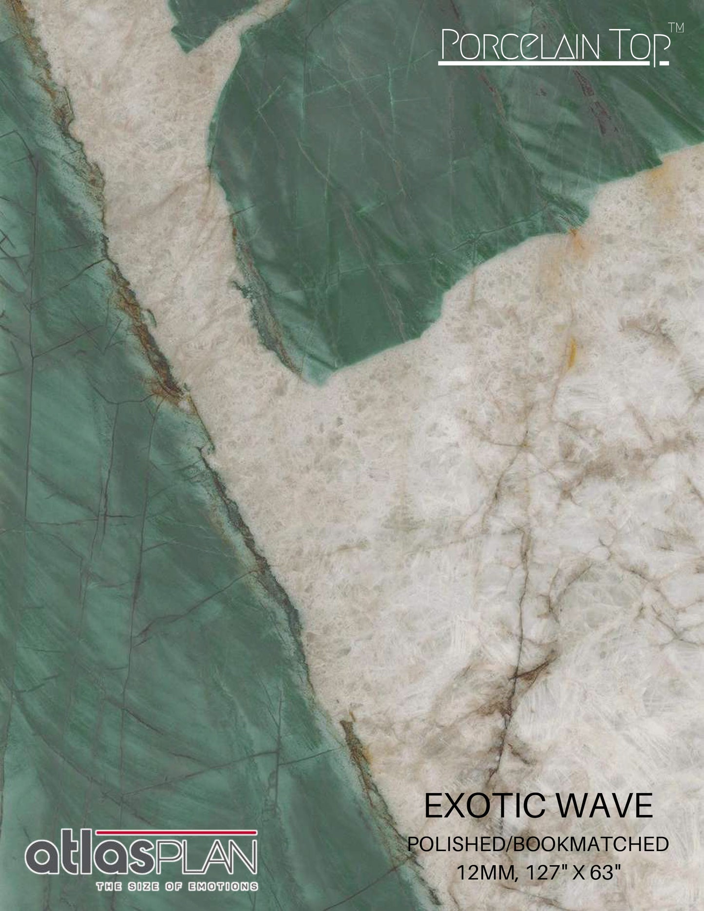 Atlas Plan PorcelainTop™ Exotic Wave Porcelain Slab