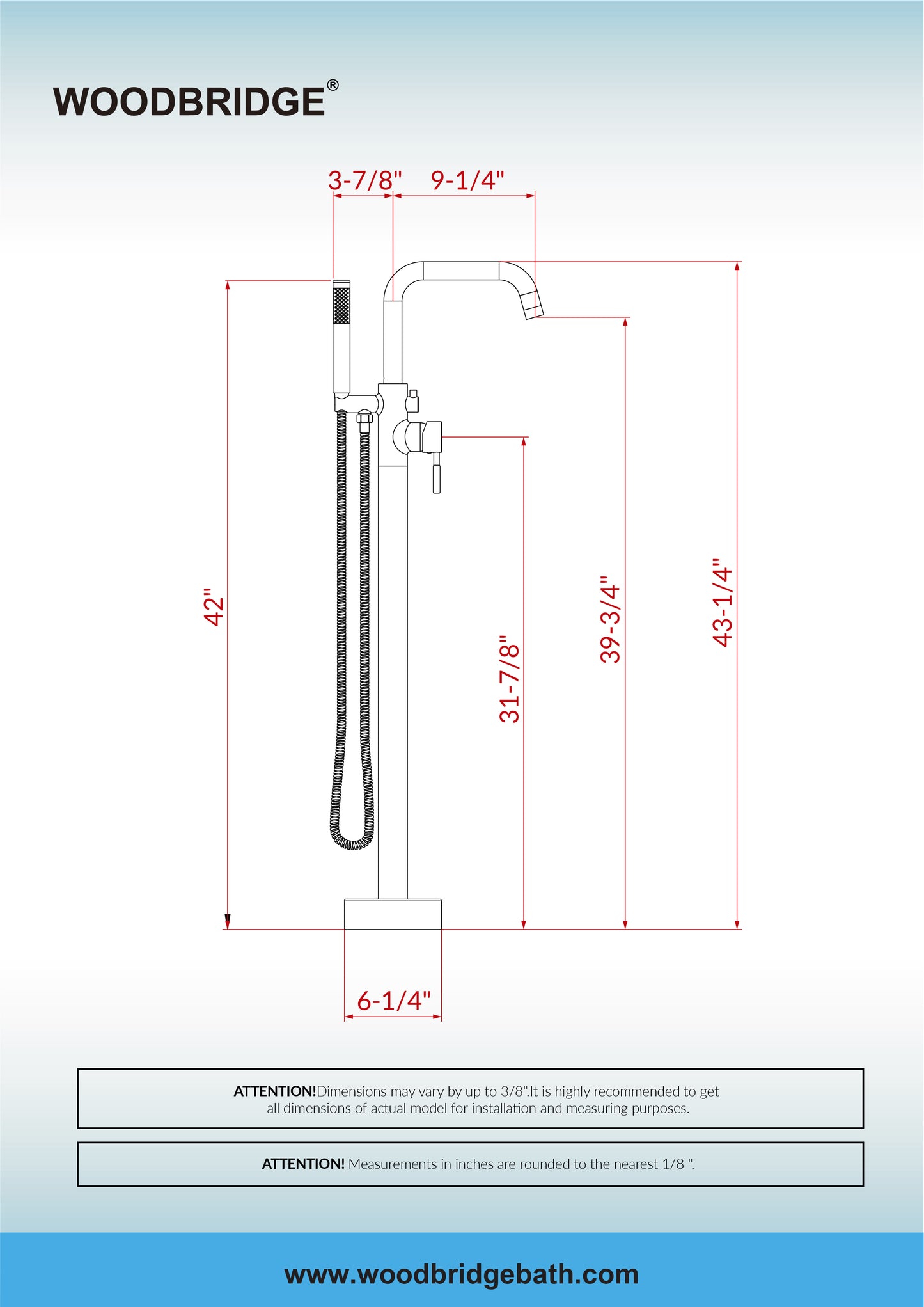 Jamirah Freestanding tub Faucet