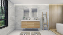 Load image into Gallery viewer, Fortune 60&quot; Wall Mounted Bathroom Vanity Set with Reinforced Acrylic Sink
