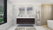 Load image into Gallery viewer, Fortune 72&quot; Wall Mounted Bathroom Vanity Set with Reinforced Acrylic Double Sink Top
