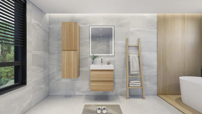 Fortune 24" Wall Mounted Bathroom Vanity with Reinforced Acrylic Integrated Sink Top