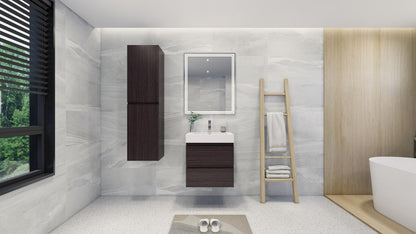 Fortune 24" Wall Mounted Bathroom Vanity with Reinforced Acrylic Integrated Sink Top