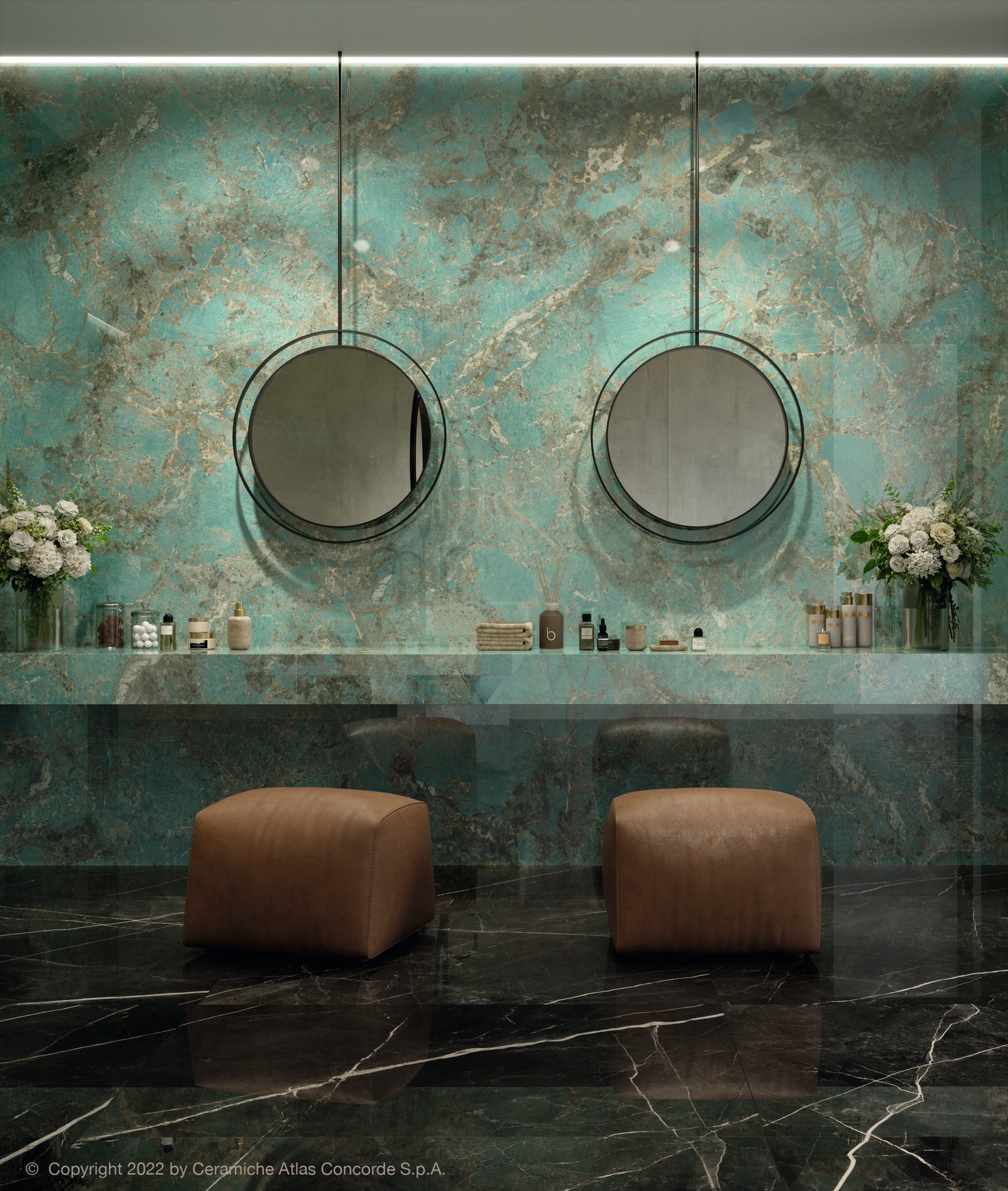 Atlas Concorde HybridSlab™ Amazzonite Rectified Porcelain Slab