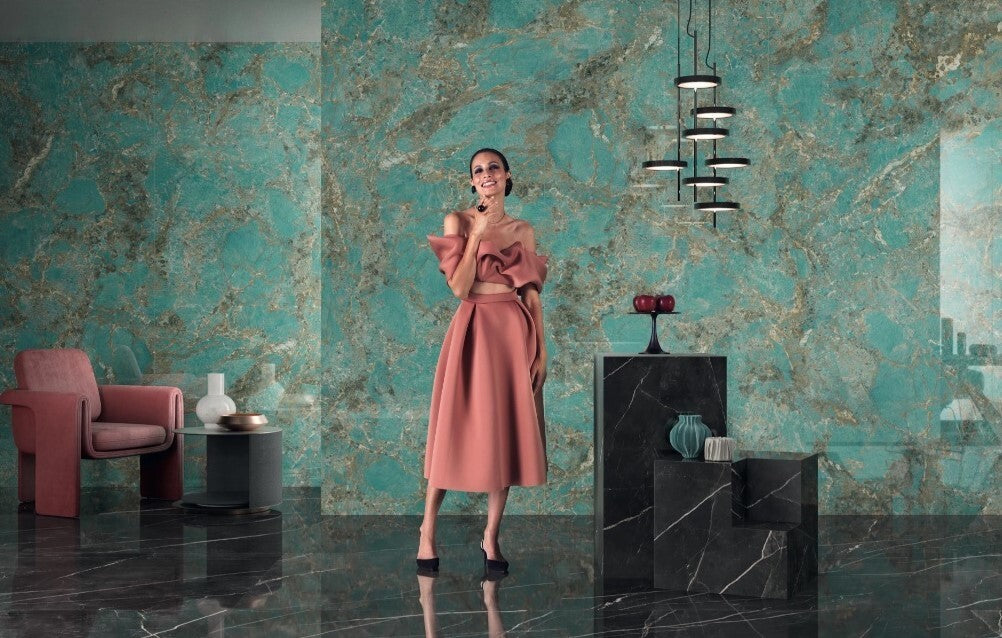 Atlas Concorde HybridSlab™ Amazzonite Rectified Porcelain Slab