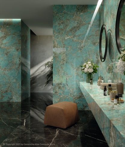Atlas Concorde HybridSlab™ Amazzonite Rectified Porcelain Slab