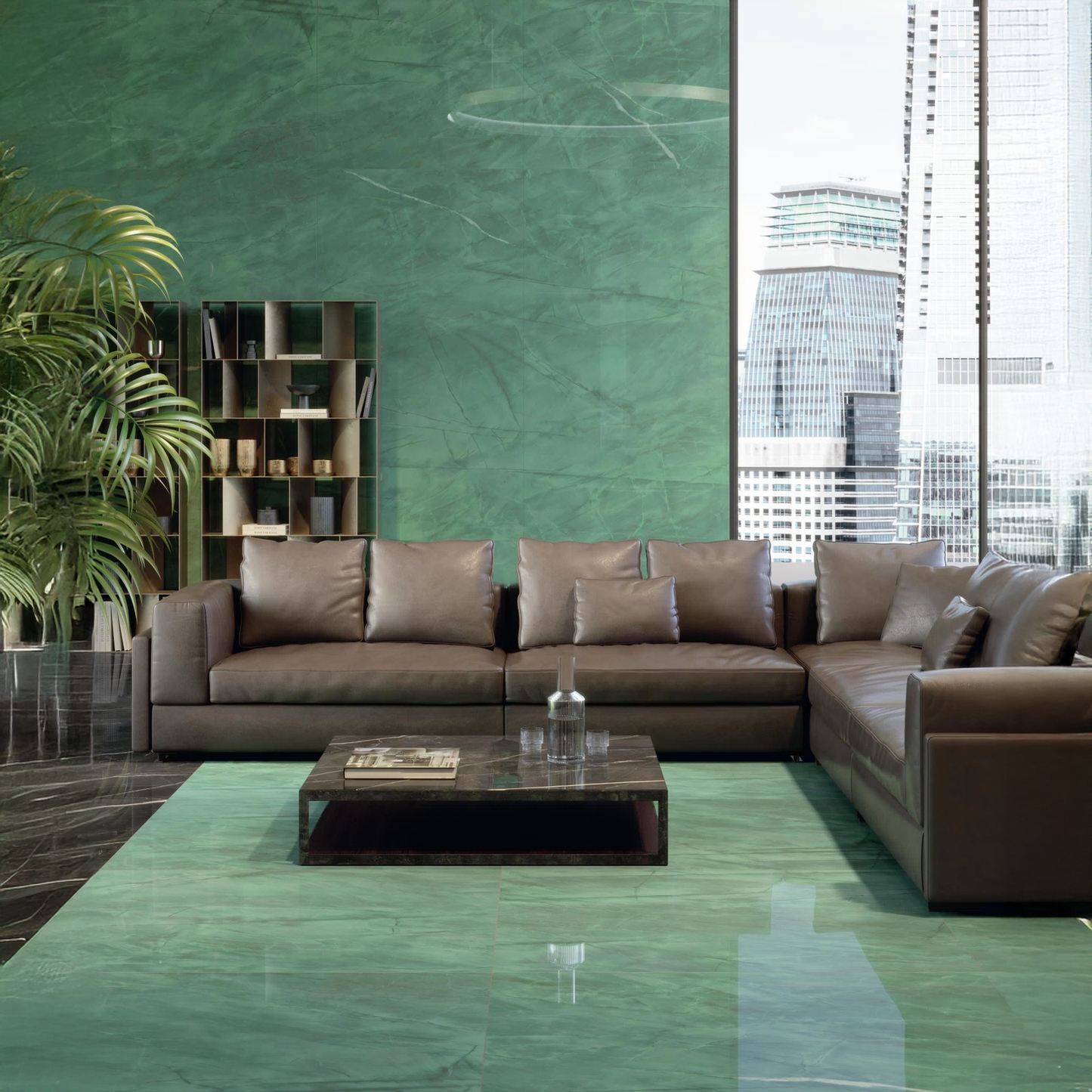 Atlas Concorde HybridSlab™ Exotic Green Rectified Porcelain Slab