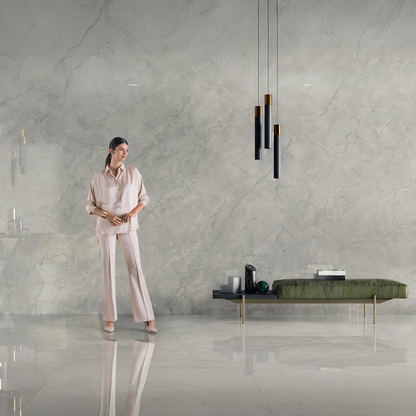 Atlas Concorde HybridSlab™ Grey Cloud Rectified Porcelain Slab