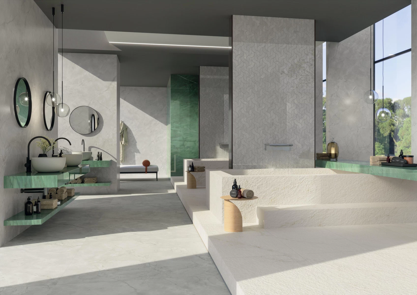 Atlas Concorde HybridSlab™ Grey Cloud Rectified Porcelain Slab