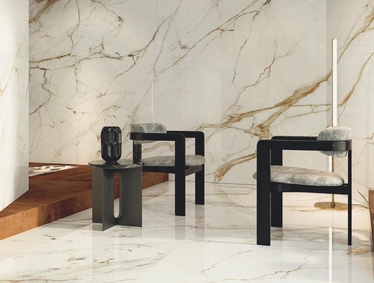 Atlas Concorde HybridSlab™ Calacatta Imperiale Rectified Porcelain Slab