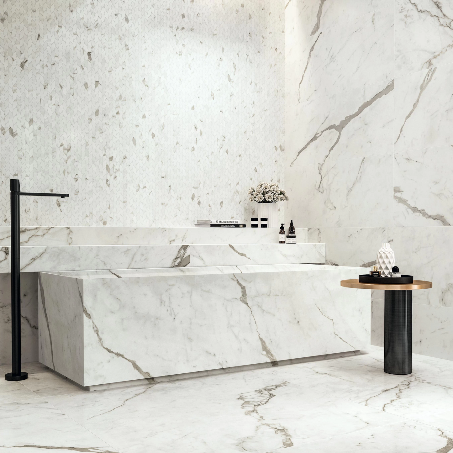Atlas Concorde HybridSlab™ Statuario Supremo Rectified Porcelain Slab