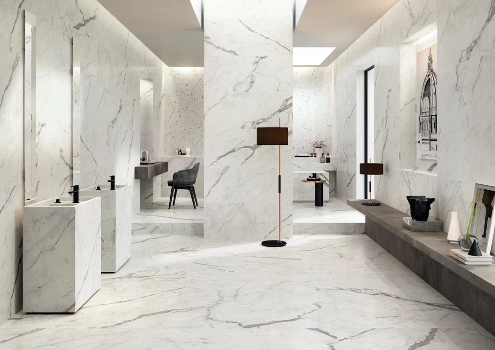 Atlas Concorde HybridSlab™ Statuario Supremo Rectified Porcelain Slab