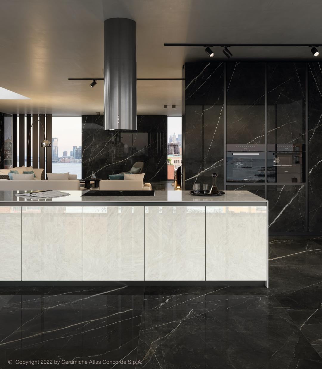 Atlas Concorde HybridSlab™ Crystal White Rectified Porcelain Slab