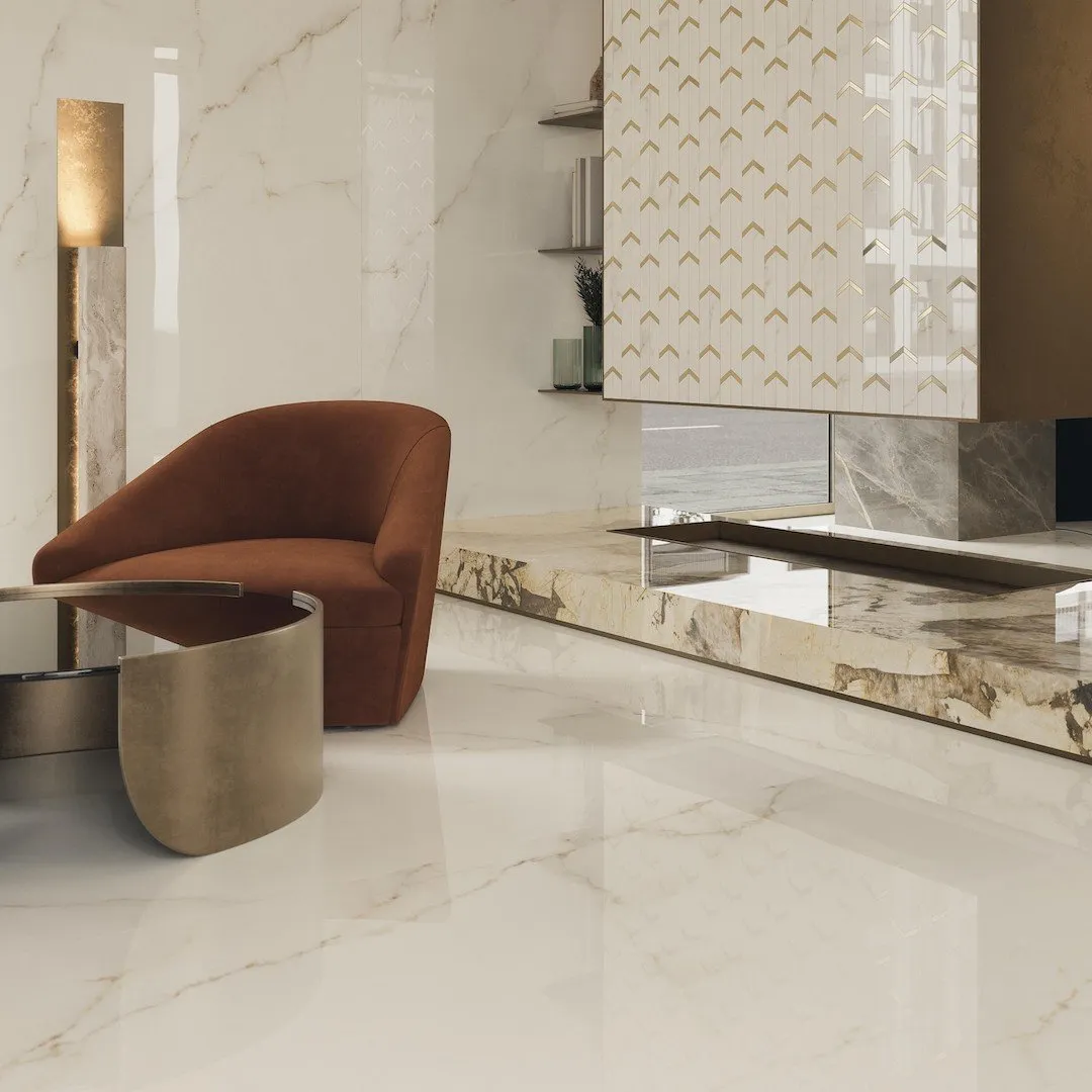 Atlas Concorde HybridSlab™ Calacatta Apuano Rectified Porcelain Slab