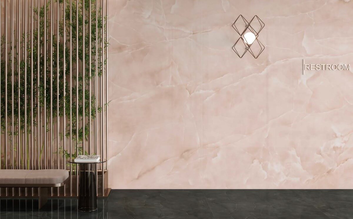 Atlas Concorde HybridSlab™ Onyx Rose Rectified Porcelain Slab
