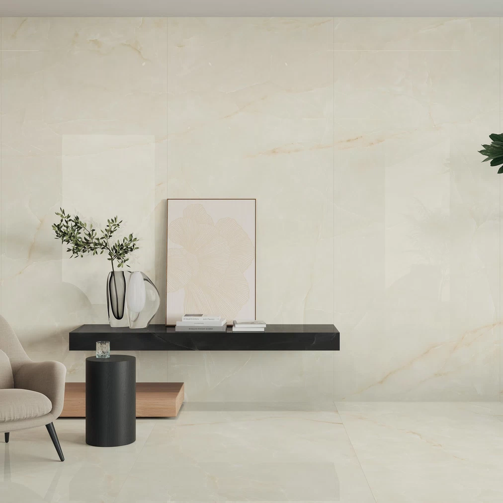 Atlas Concorde HybridSlab™ Onyx White Rectified Porcelain Slab