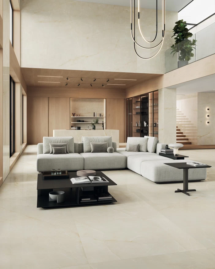 Atlas Concorde HybridSlab™ Onyx White Rectified Porcelain Slab