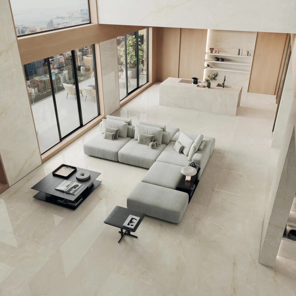 Atlas Concorde HybridSlab™ Onyx White Rectified Porcelain Slab