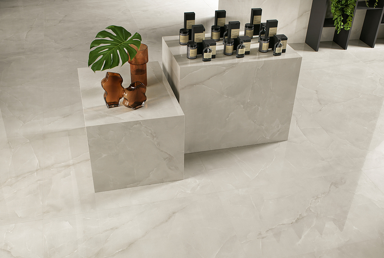 Atlas Concorde HybridSlab™ Onyx White Rectified Porcelain Slab