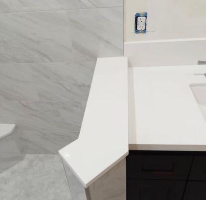 Super White Sintera Silica-Free Quartz Slab