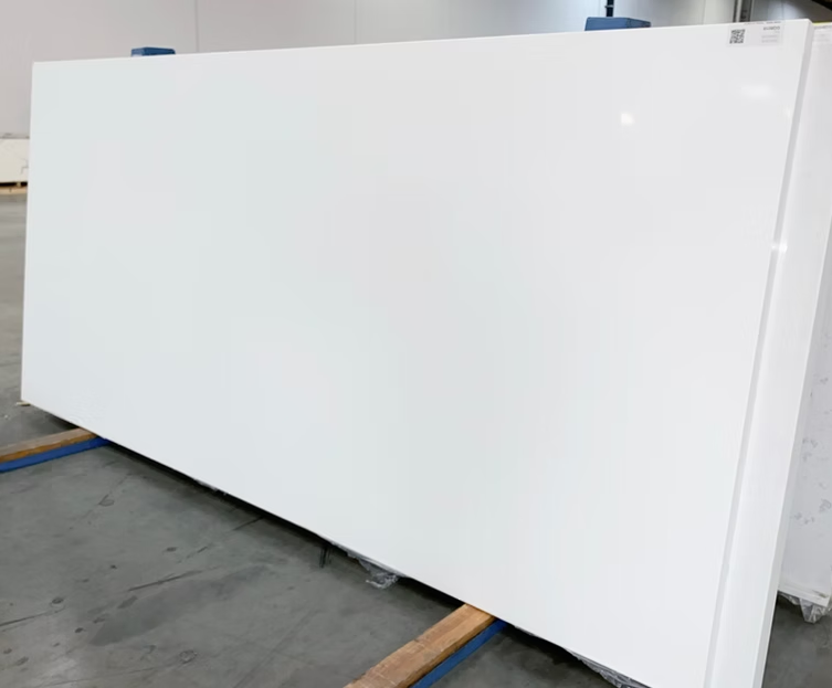Super White Sintera Silica-Free Quartz Slab
