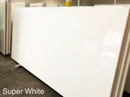 Super White Sintera Silica-Free Quartz Slab