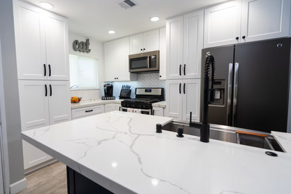 Calacatta Cielo Quartz Slab