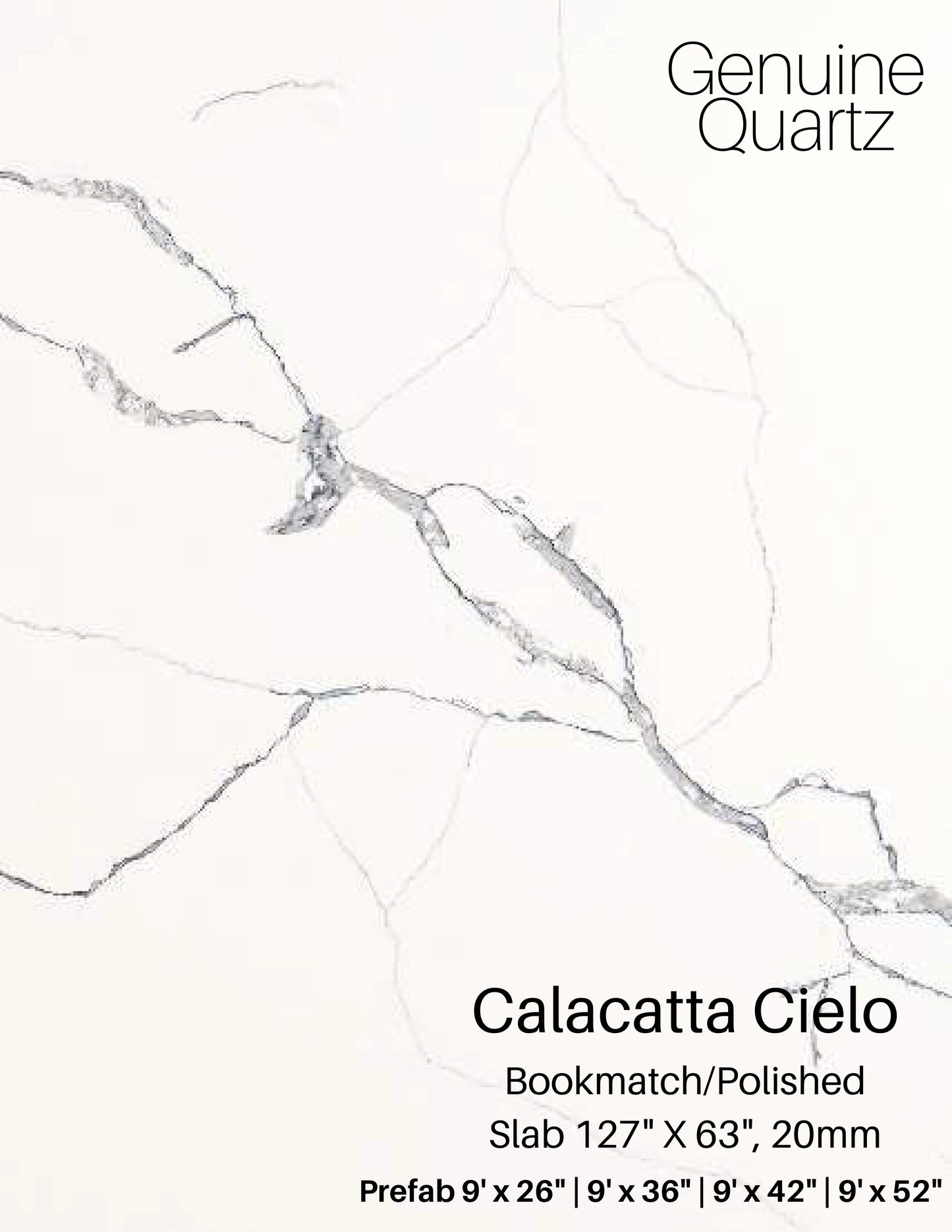 Calacatta Cielo Quartz Slab