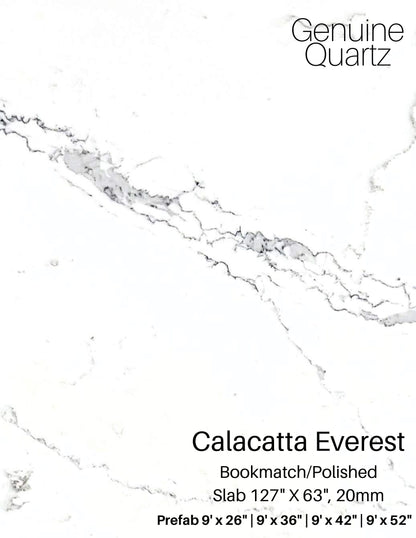 Calacatta Everest Quartz Slab