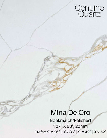 Mina De Oro Sintera Silica-Free Quartz Slab