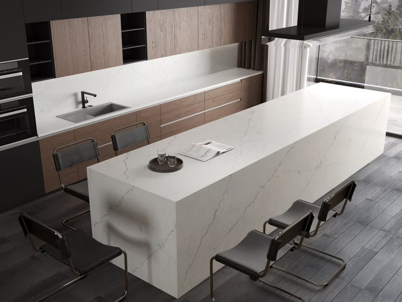 Calacatta Ola Blanca Sintera Silica-Free Quartz Slab