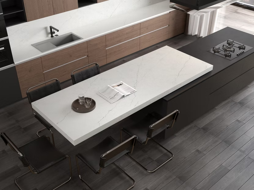 Calacatta Ola Blanca Sintera Silica-Free Quartz Slab