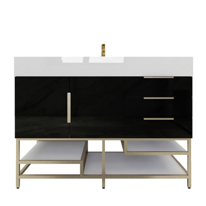 Bethany 48" Freestanding Bathroom Vanity with Reinforced Acrylic Integrated Sink Top