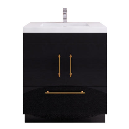 Elsa 30" Freestanding Bathroom Vanity with Reinforced Acrylic Integrated Sink Top