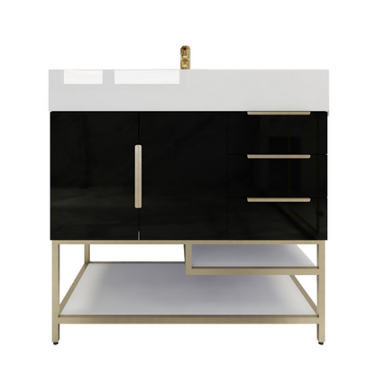 Bethany 36" Freestanding Bathroom Vanity with Reinforced Acrylic Integrated Sink Top