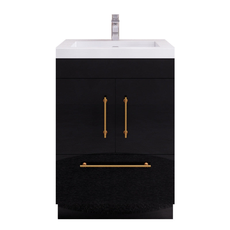 Elsa 24" Freestanding Bathroom Vanity with Reinforced Acrylic Integrated Sink Top