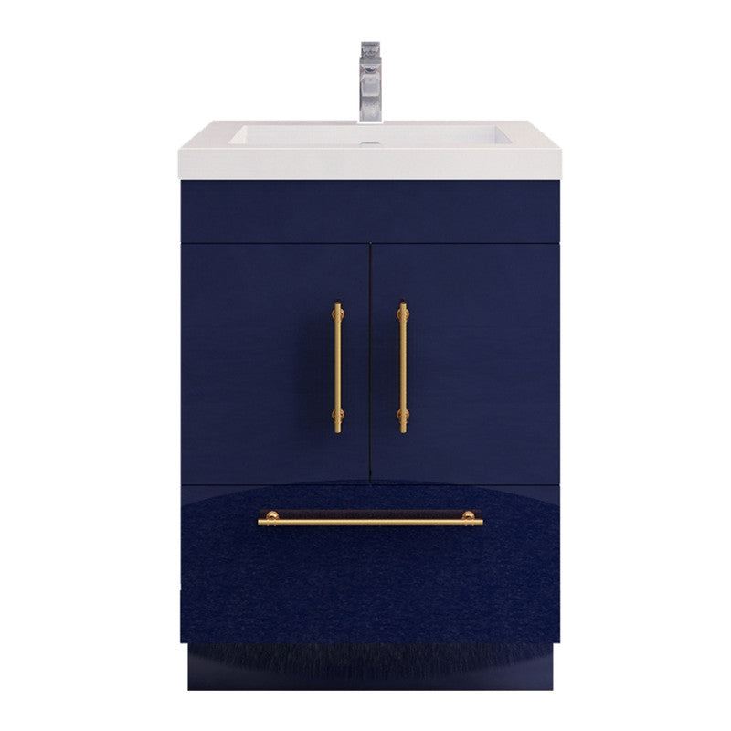 Elsa 24" Freestanding Bathroom Vanity with Reinforced Acrylic Integrated Sink Top